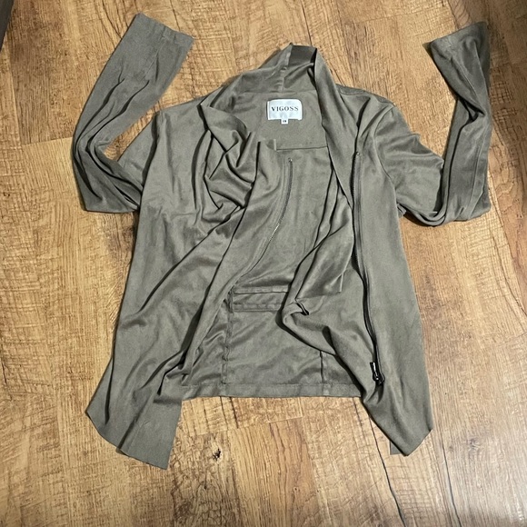 Vigoss Tan Suede moto Jacket - Picture 11 of 16